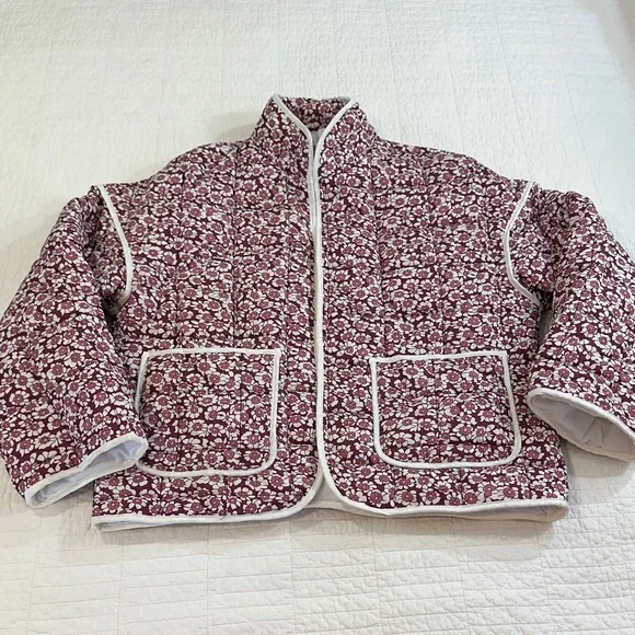Quilted Floral Jacket Cottagecore Grandmacore medium NWOT - Picture 1 of 5